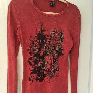 Sledge Long Sleeve Tee with Abstract Graphic